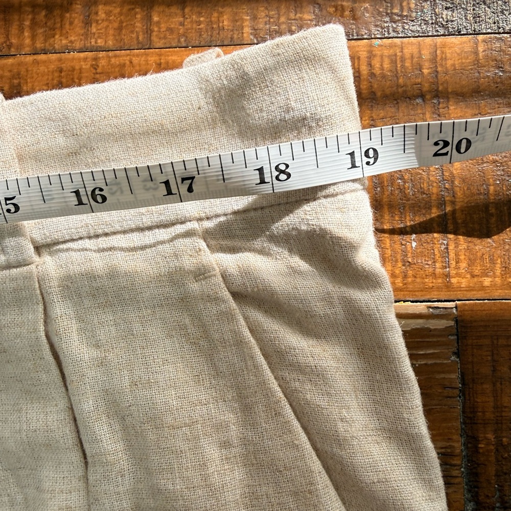 NWT Abercrombie and Fitch Linen Blend Wide Leg Pants Tailored Summer Breathable - Picture 10 of 12